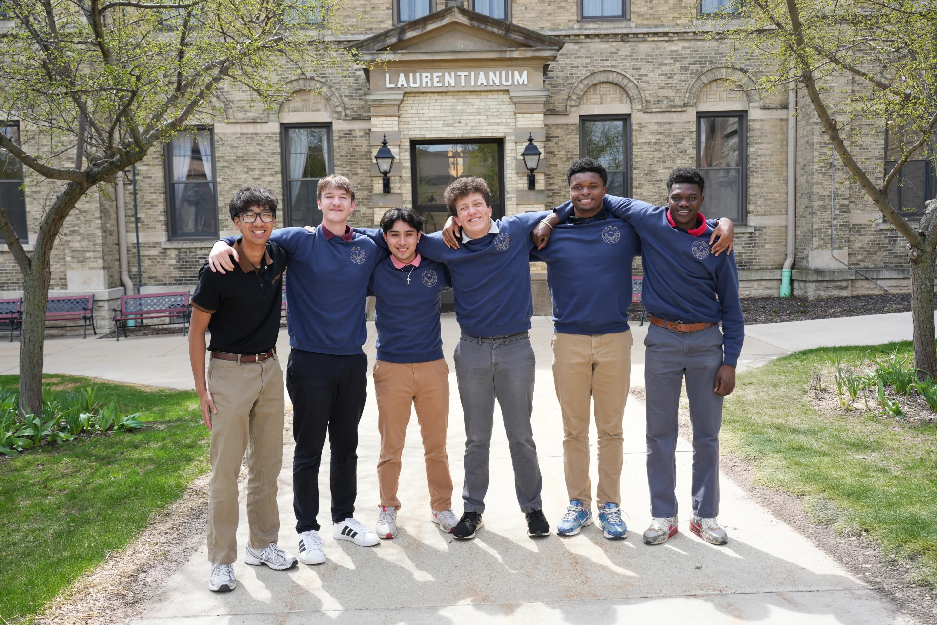 Seniors at St. Lawrence Seminary High School