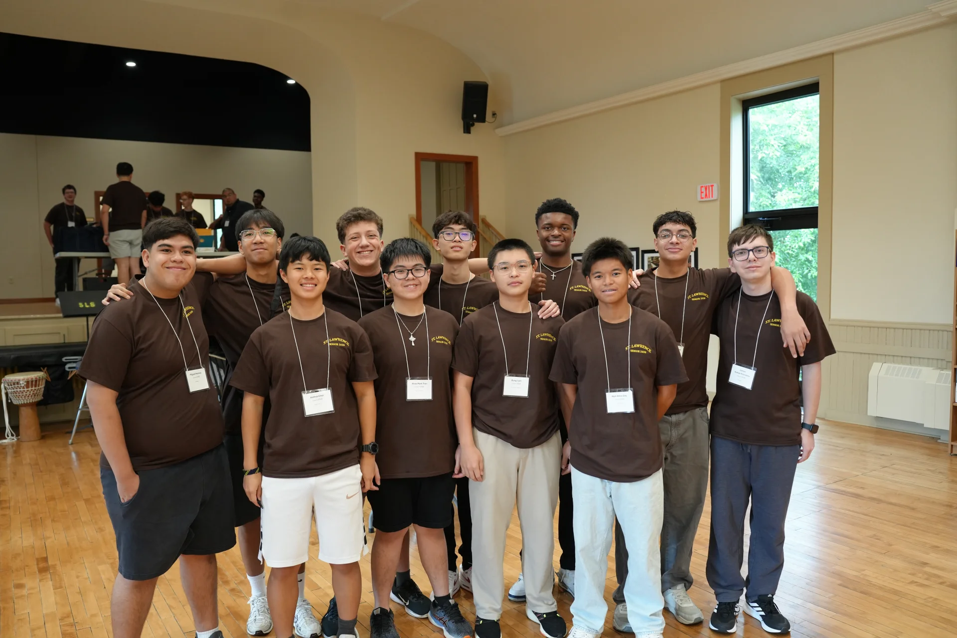 Registration day at St. Lawrence Seminary High School