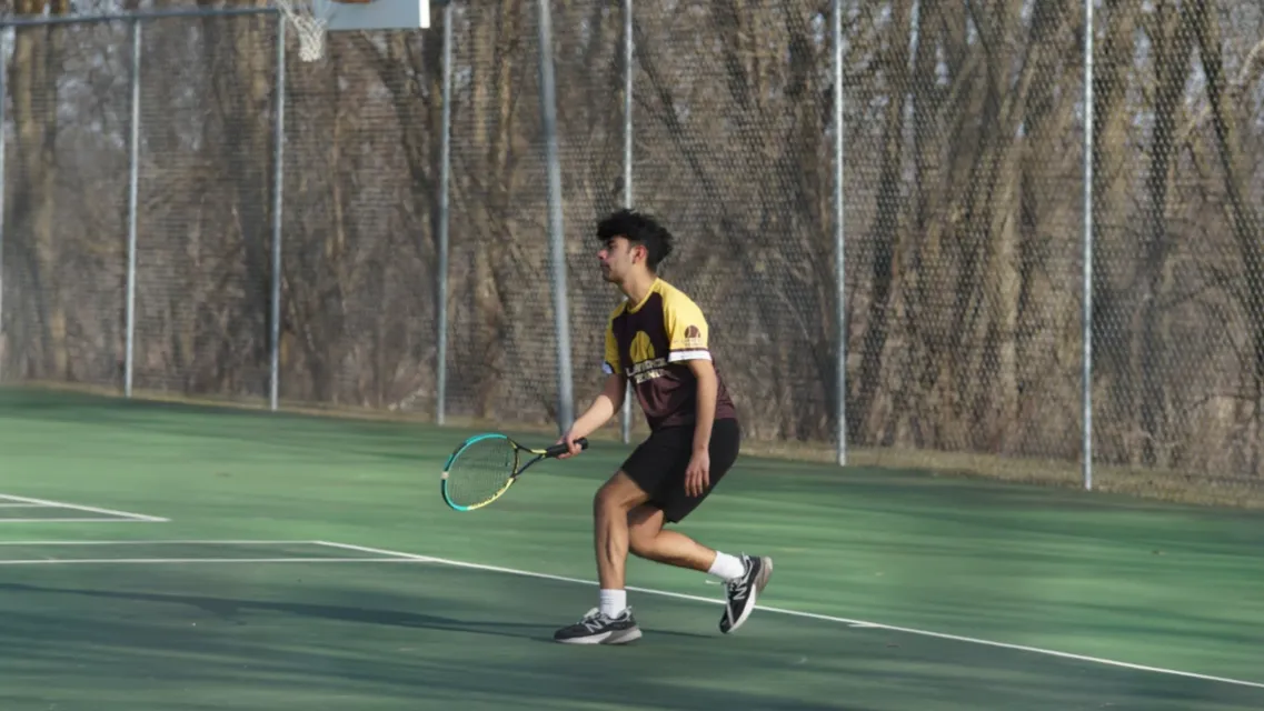 student tennis player