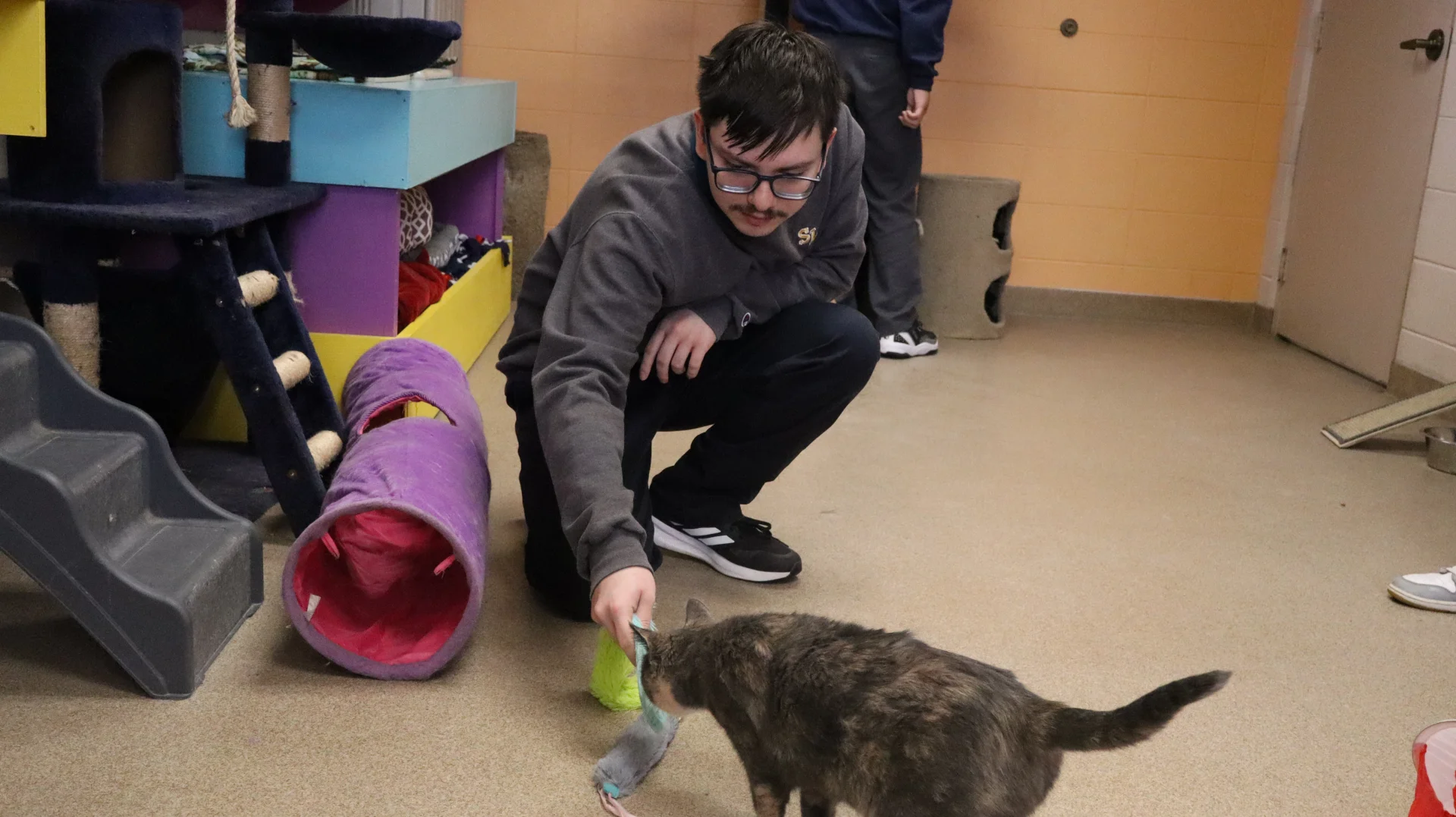 SLS students volunteering