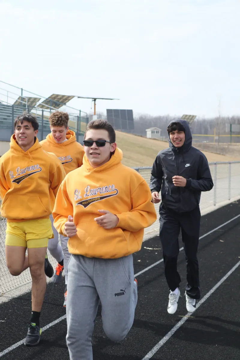 track team on outdoor field