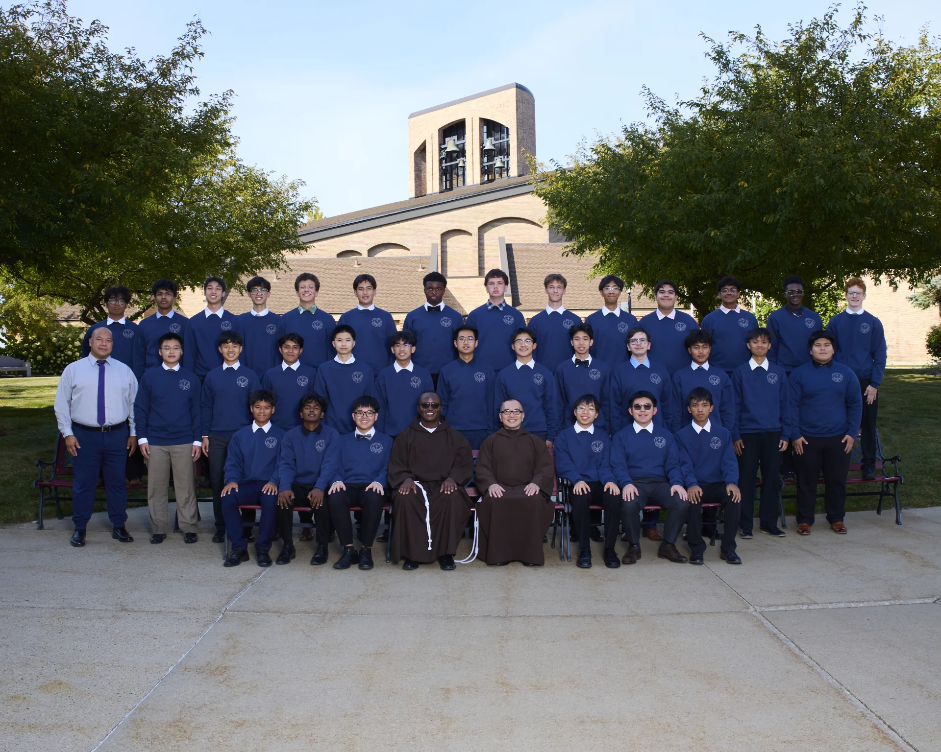Graduating seniors at St. Lawrence Seminary High School
